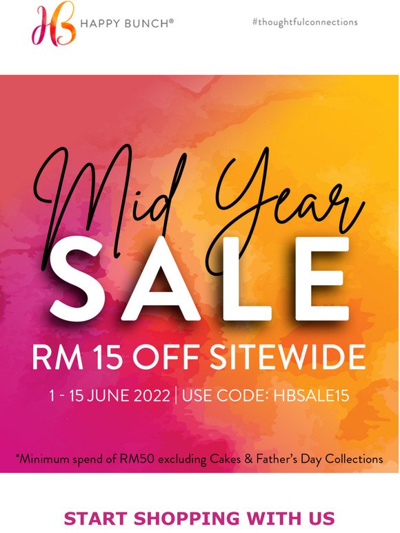 Mid-Year SALE: RM15 off the entire site!