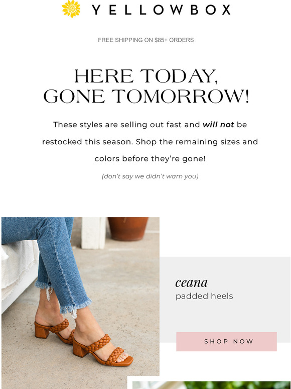 yellow box baldwyn clogs