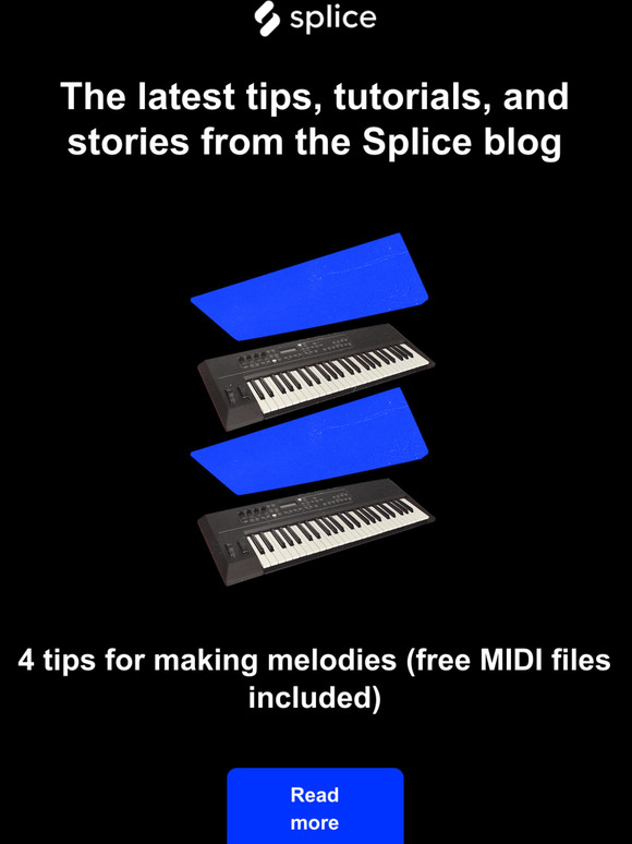 Splice Take your melodies to the next level (free MIDI files included