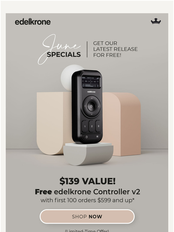 Free gift with purchase  edelkrone Controller v2!