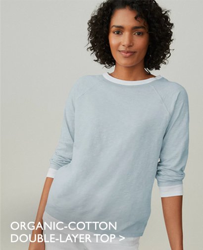 ORGANIC-COTTON DOUBLE-LAYER TOP