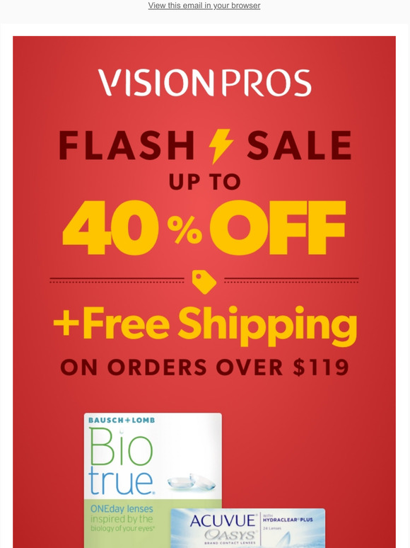 Flash Sale! Save Up T0 40%