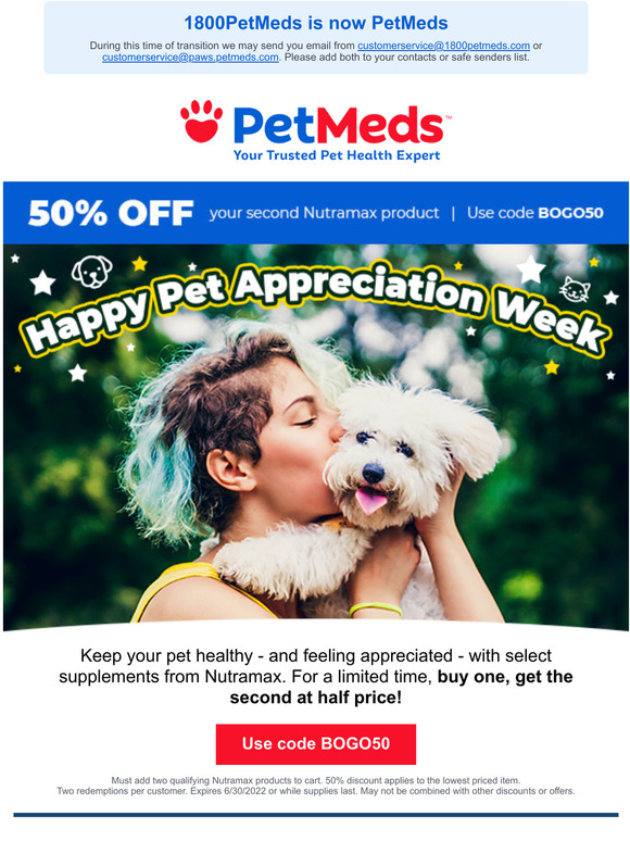 1800 Pet Meds Going BOGO For Pet Appreciation Week Milled