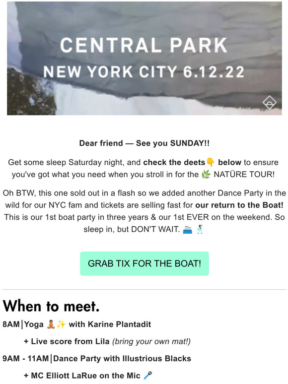MUST READ:  All the deets for Sunday 