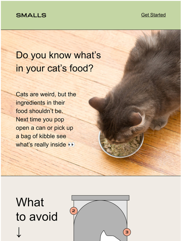 Smalls How many are in your cats food? Milled