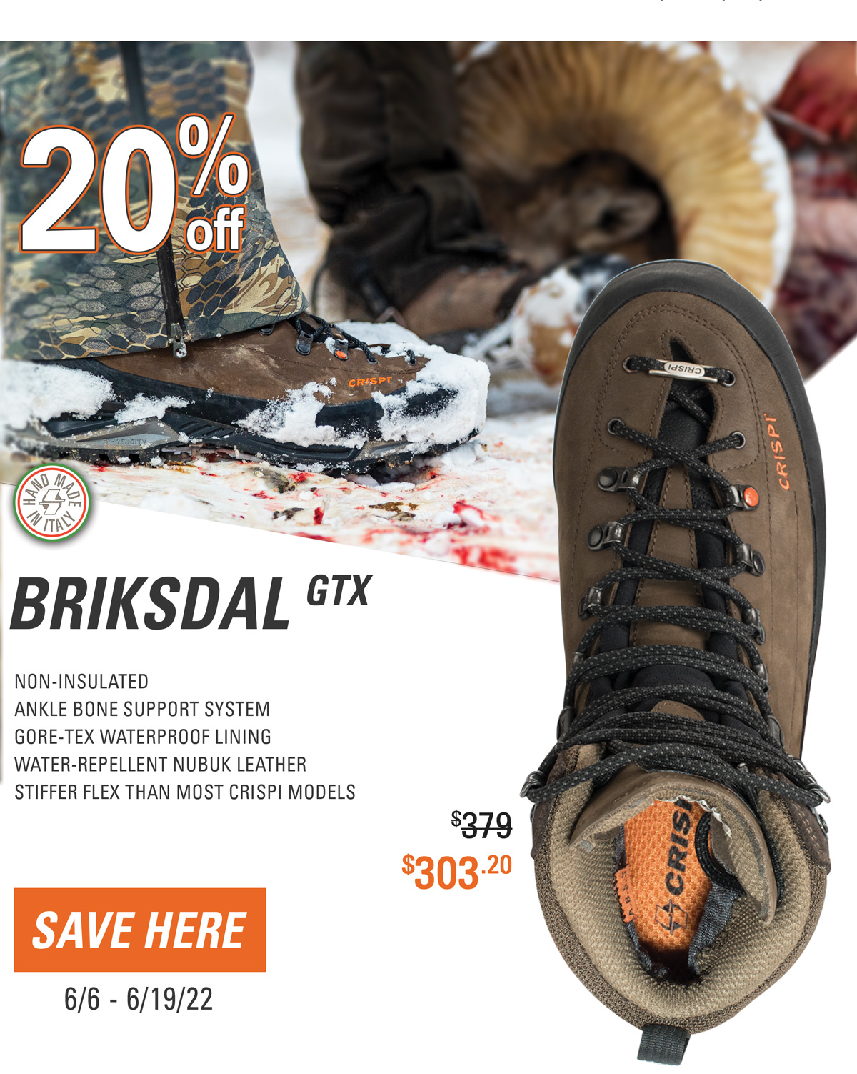 crispi boots father's day sale