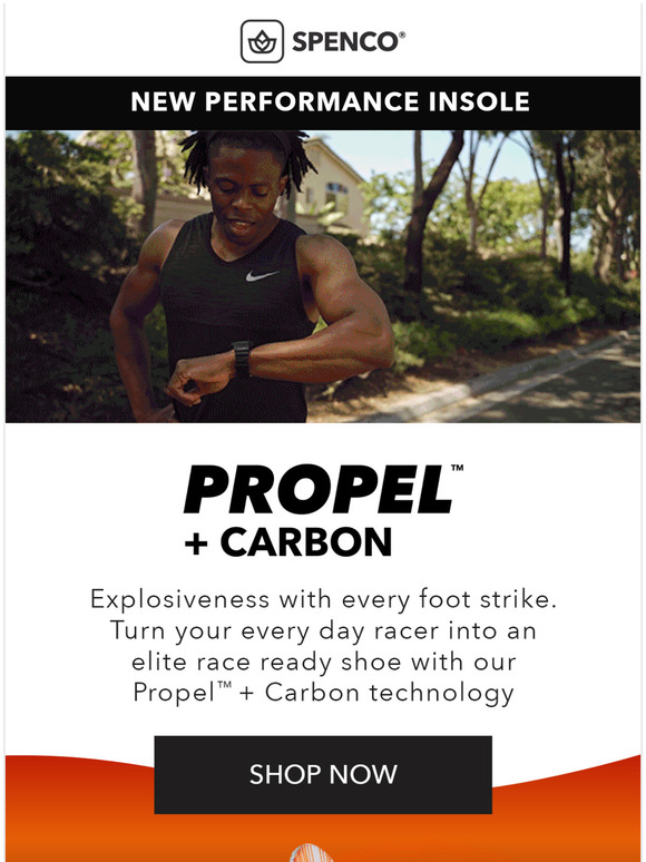 Designed for Speed - The NEW Propel + Carbon Insole.