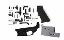 JMT 'Carbon 50' AR-15 80% Gen 2 Polymer Lower w/ Jig &  Mil-Spec AR15 Lower Parts Kit (w/ Hammer and Trigger)
