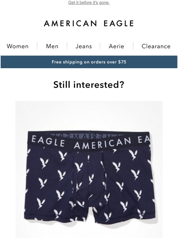 American Eagle AEO Eagle 3 Classic Trunk Underwear is going to look