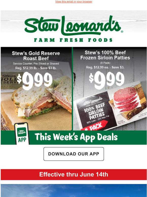 Stew Leonard's Gift Baskets Weekly Specials The Best Beef You Can Buy