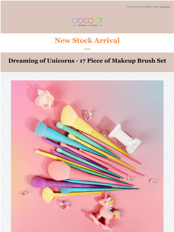 Wow!   Dream Of Unicorns Brush Set Back In Stock