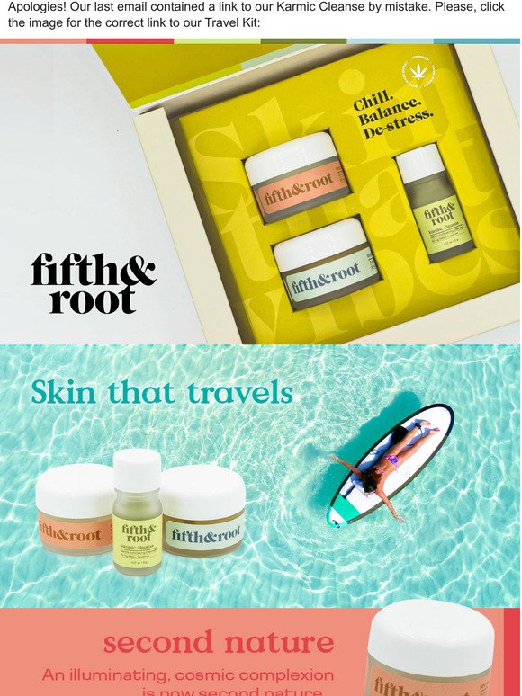 LINK CORRECTION: Vacation Starts Here with Fifth & Root's Travel Kit!
