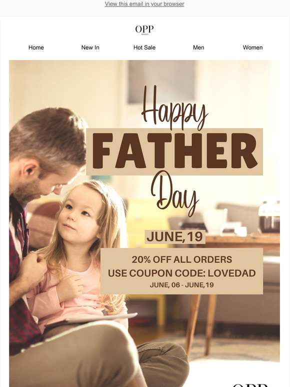 Happy Father Day 20% OFF