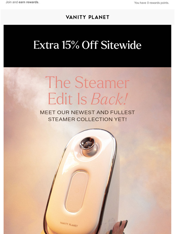 Vanity Is it time for a steamer upgrade? Milled