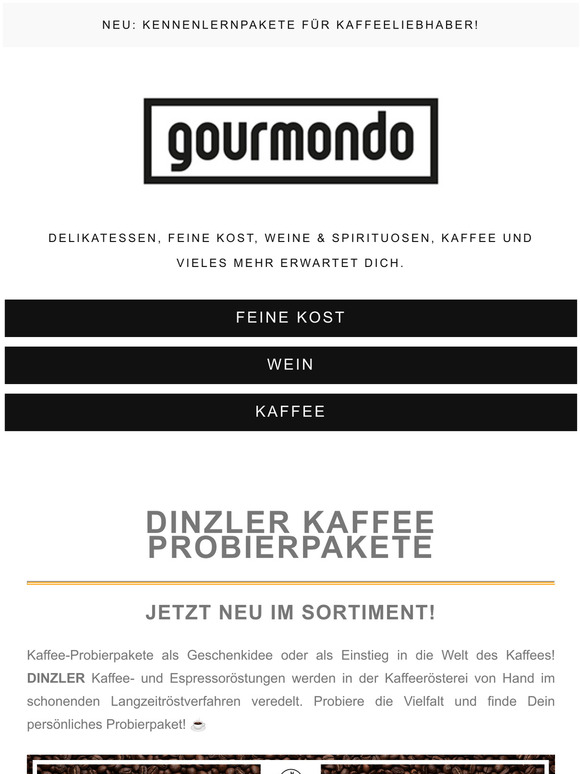 ☕️ Dinzler Probierpakete zum Bestpreis!