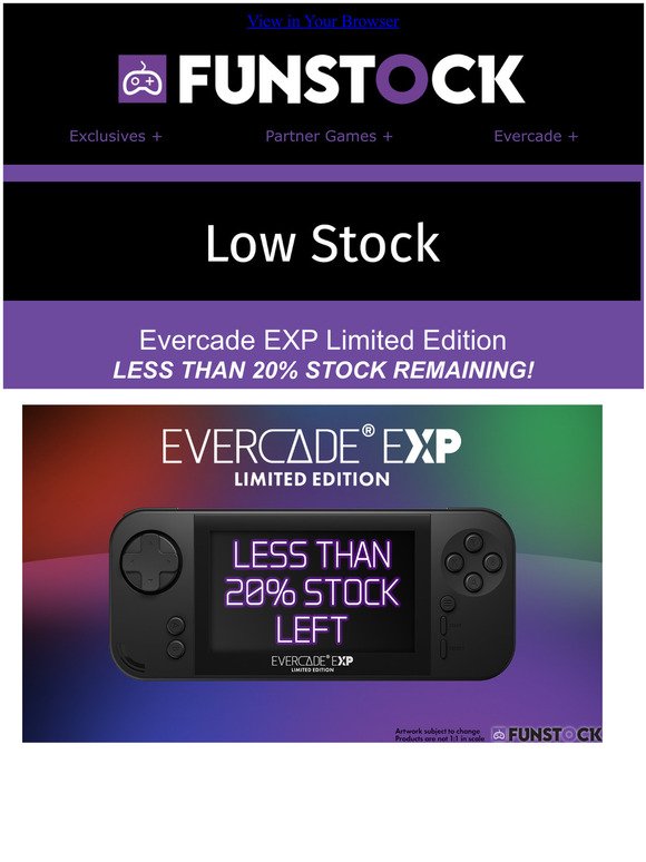 Evercade EXP Limited Edition - Only 20% Stock Left!
