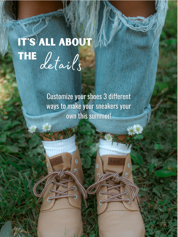 BANGS Shoes 3 ways to customize your shoes Milled