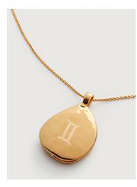 Deia Pebble Locket Fine Chain Necklace