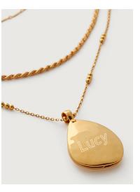 Layered Deia Pebble Rope, Twist and Beaded Chain Necklace Set