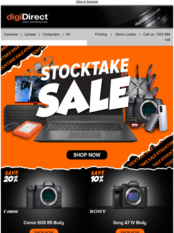 digiDirect — Our Stocktake Sale Starts NOW! Milled