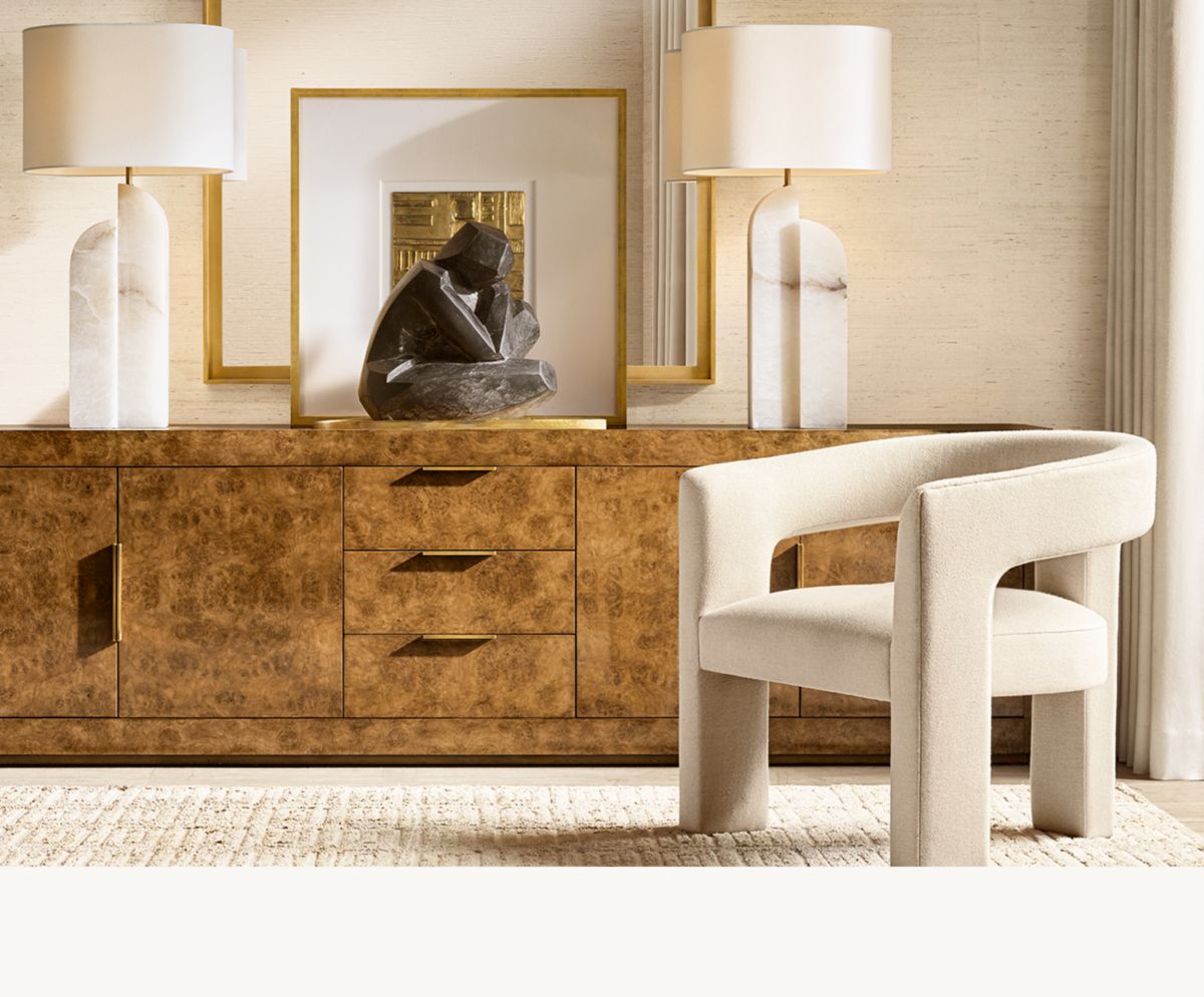 Restoration Hardware Introducing Bardot Burl from RH Contemporary Milled