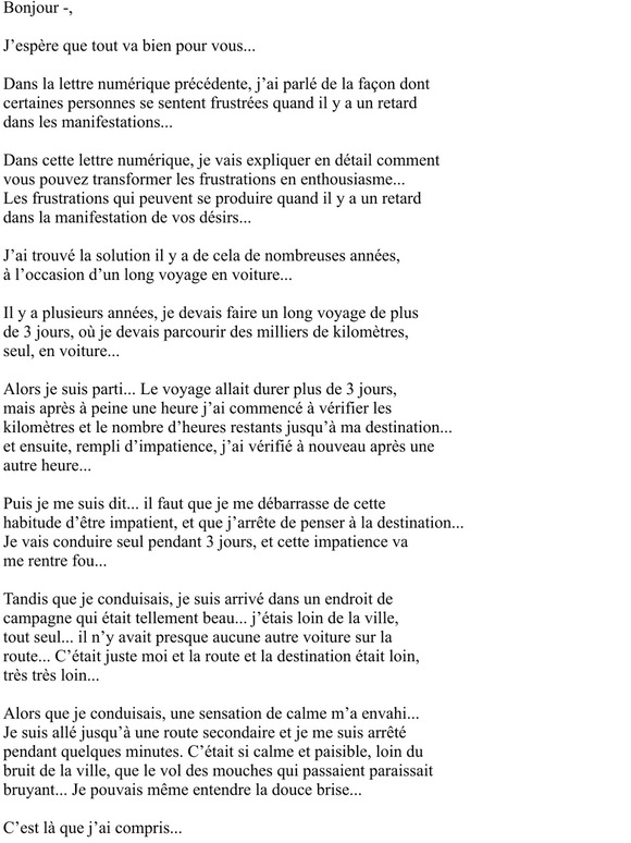 —, Comment transformer les frustrations en enthousiasme [2ème partie]