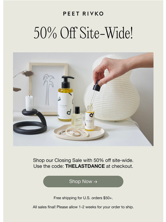 Cleanser, Face Oil, Body Oil! All 50% Off! 🎉