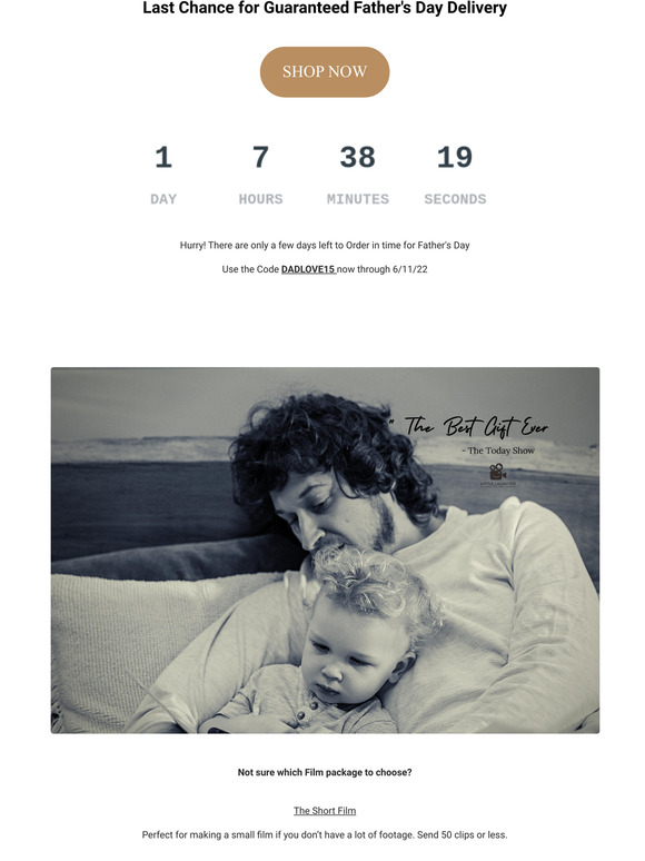 Last Chance for Father's Day