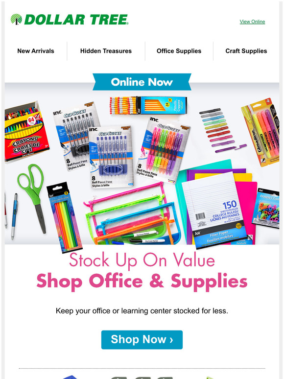 Dollar Tree Online Now Classroom & Office Essentials ļø Milled