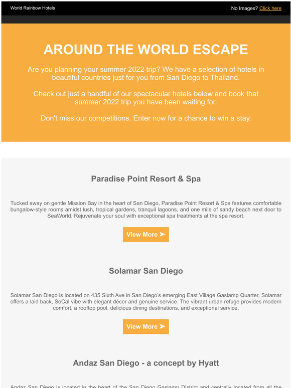 Around the World Escape + Join Our Competitions
