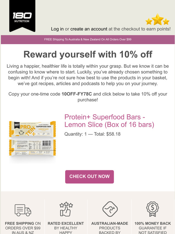 Hurry to redeem 10% off!