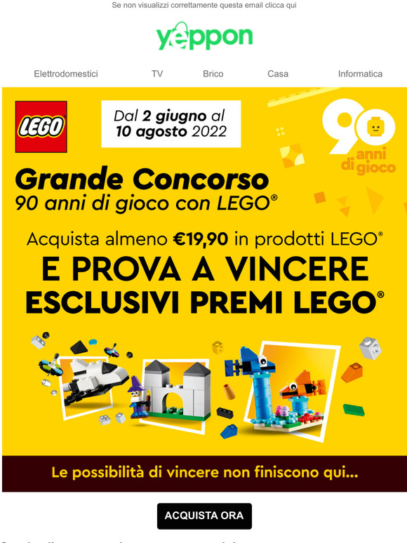 yeppon: Grande Concorso 90 anni di gioco con LEGO® 😍