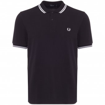 Twin Tipped Polo Shirt - Navy 