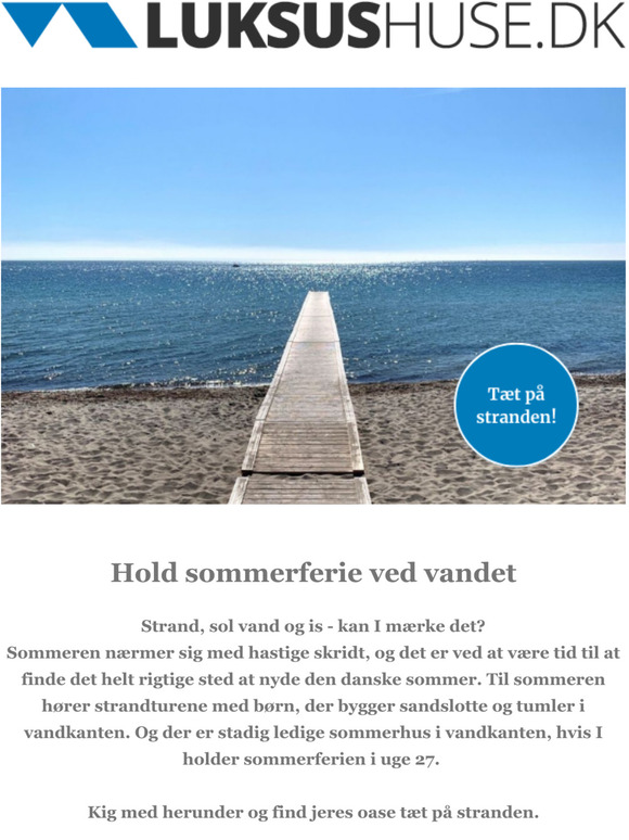 Uge 27 tæt på stranden 🍦