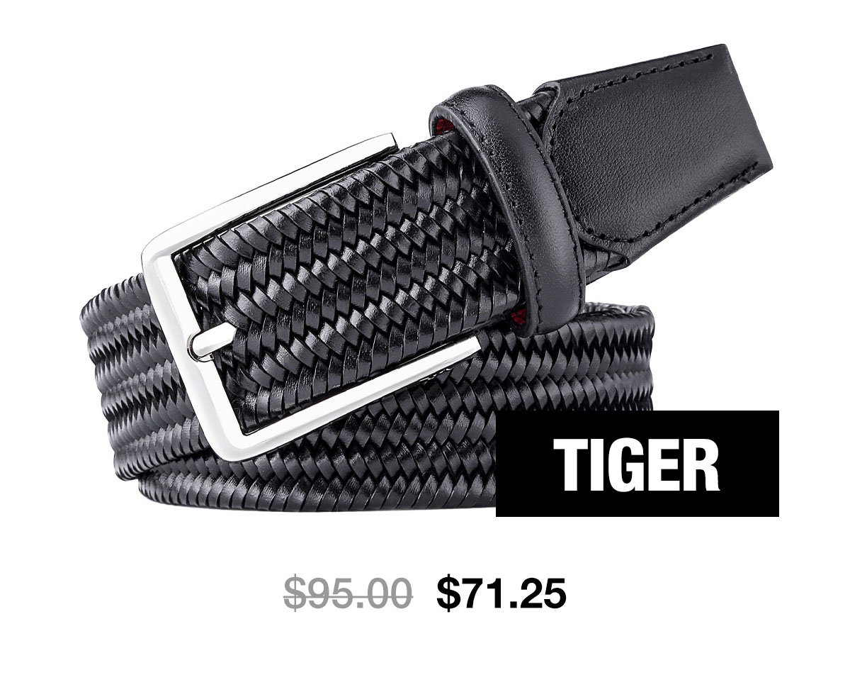 Tiger Golf Belt - $71.25
