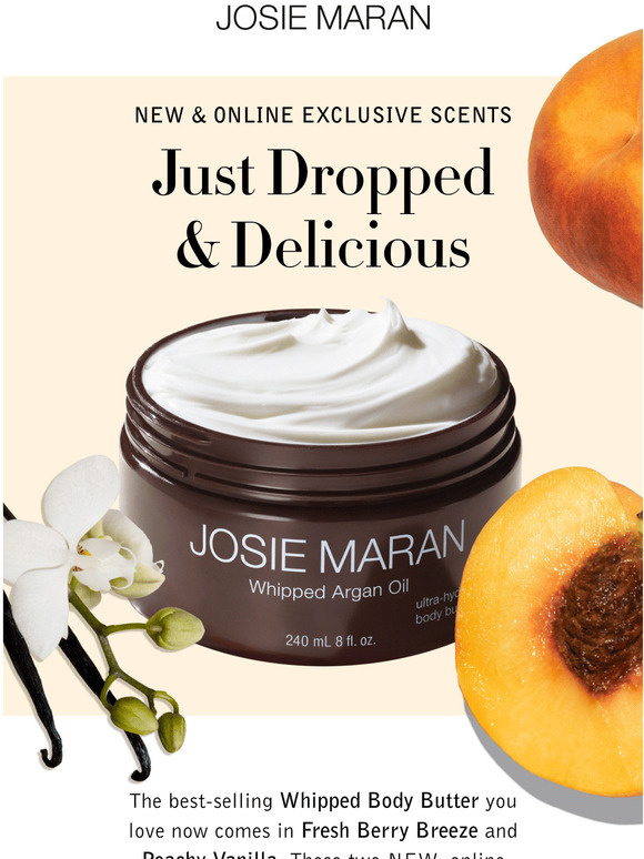 Josie Maran Just Dropped Two New Body Butter Scents! Milled