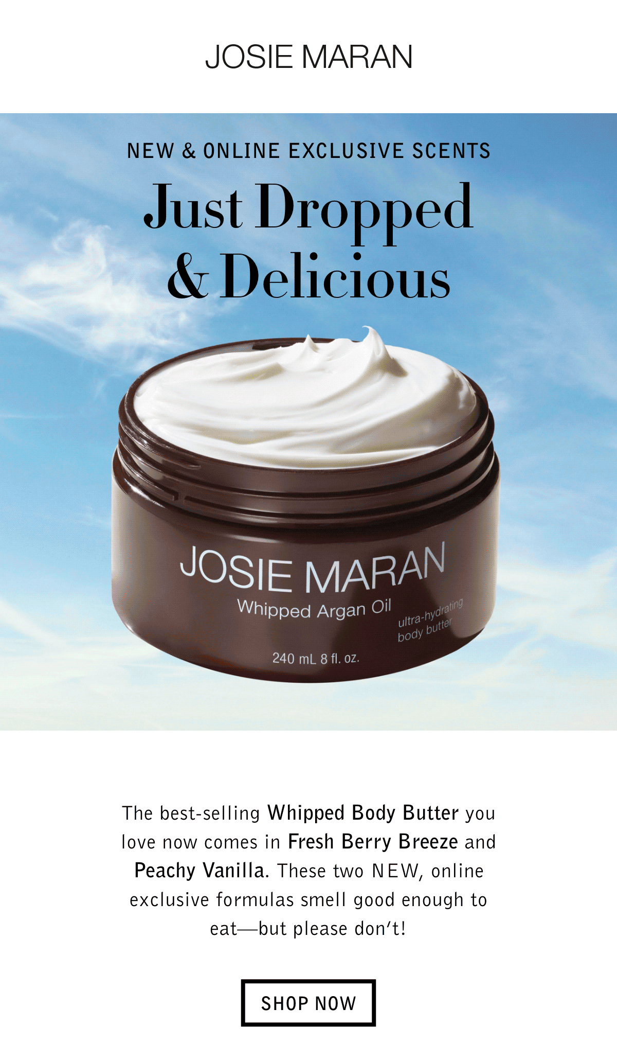 Josie Maran Just Dropped Two New Body Butter Scents! Milled