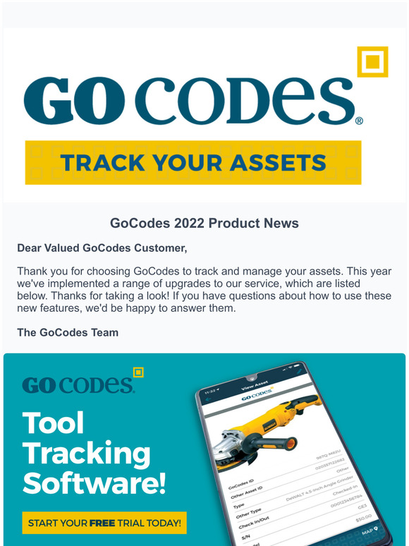 GoCodes 2022 Product News