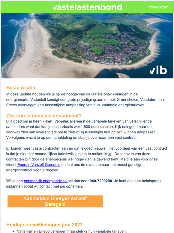 Update energiemarkt