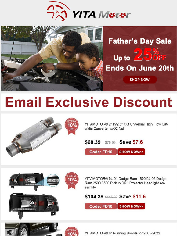 💸Want $128 Off on YITAMOTOR?
