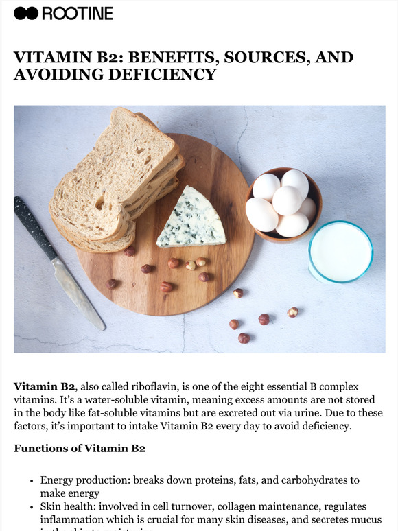 Rootine 🧠 Benefits of Vitamin B2 🔋 Milled