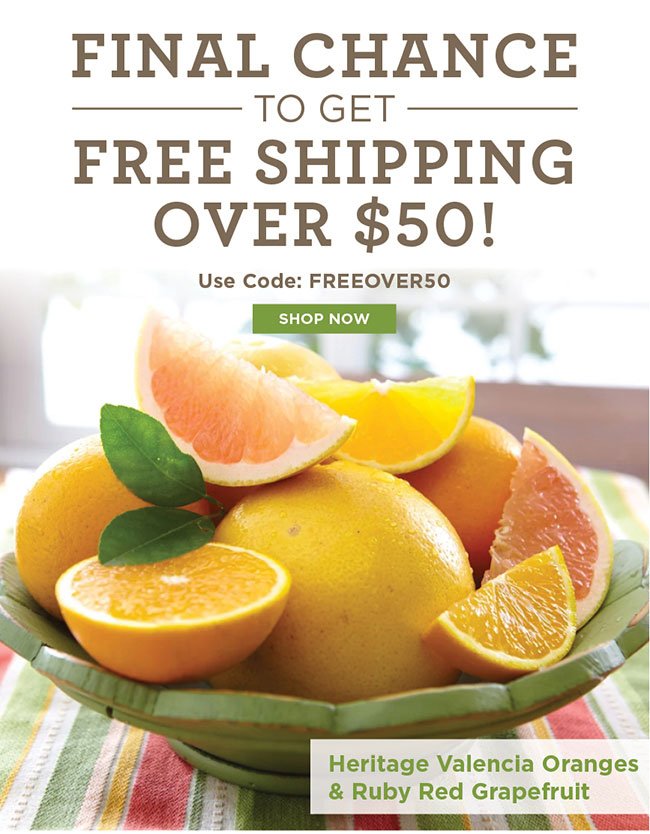 Free Shipping over $50!