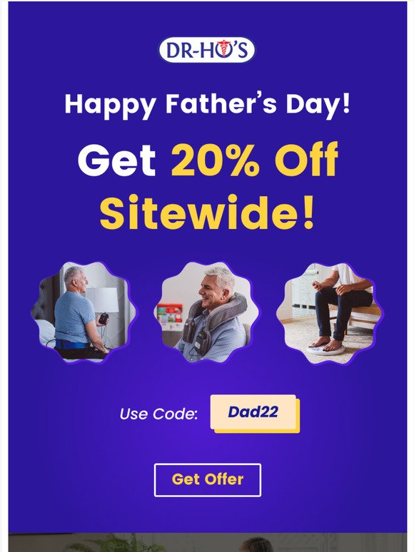20% off for Father's Day with code DAD22 🎁