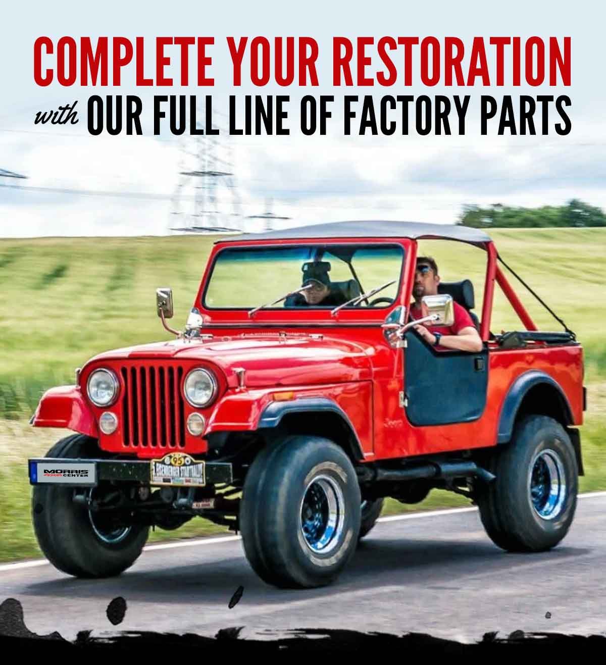 Complete Your Restoration With Our Full Line Of Factory Parts