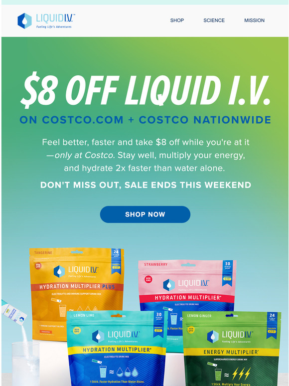 Liquid IV Last Chance 8 OFF at Costco ☀️ Milled