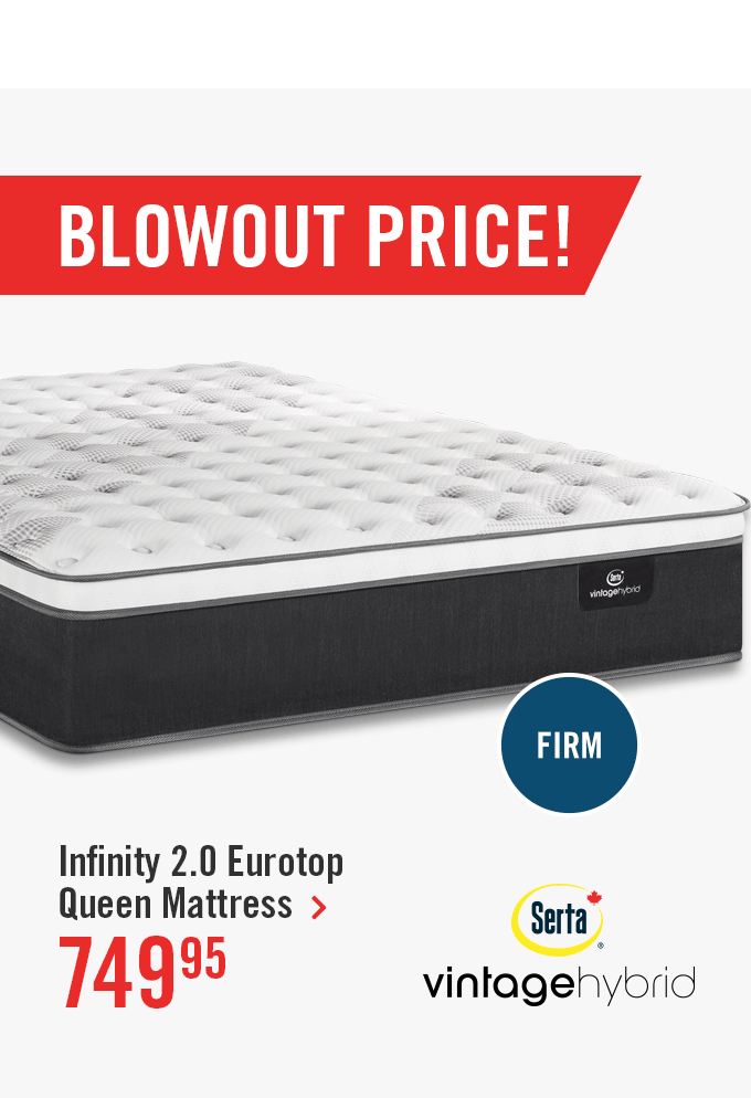 serta vintage hybrid infinity eurotop queen mattress