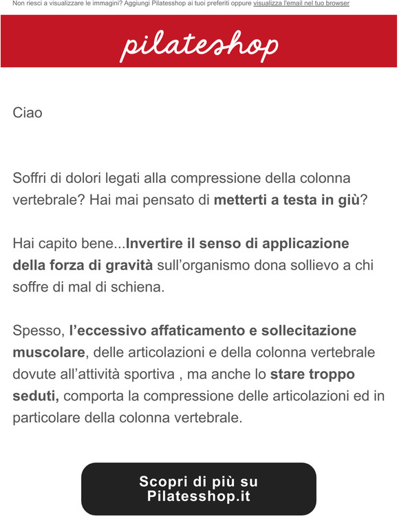 Allevia il mal di schiena a testa in giù!