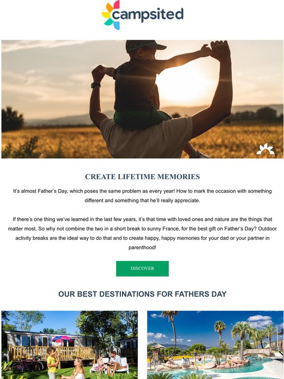 Celebrate Father's Day with Campsited!