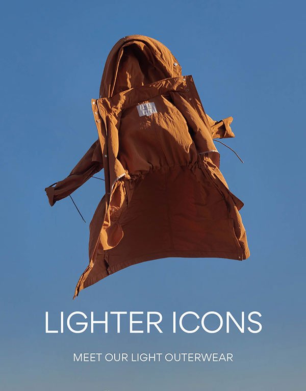 Lighter Icons. Meet our light outerwear.