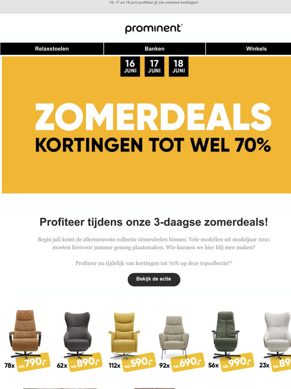 Volgende week beginnen de Zomerdeals